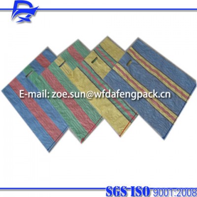 die cut handle pp woven sack for shopping